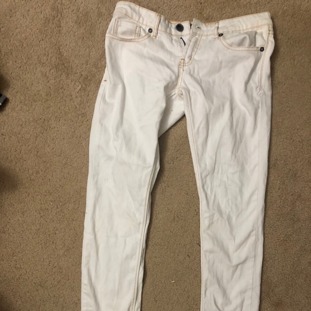 White Hurley jeans